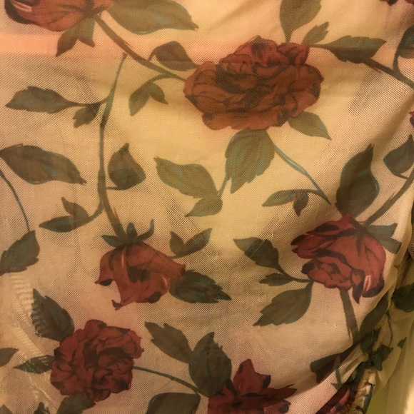 UO Rose Mesh Crop Top - Picture 9 of 9